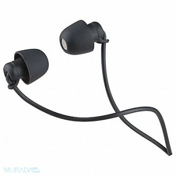 MOBILESPEC Wired Earbuds Silicone 110VAC Black, 55FC51