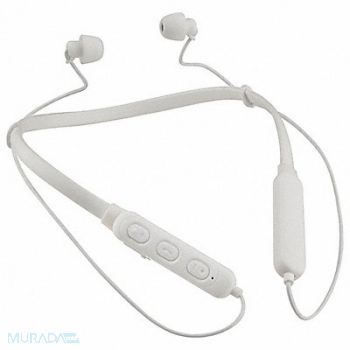 MOBILESPEC Earbud Neckband Silicone 110VAC White, 55FC56