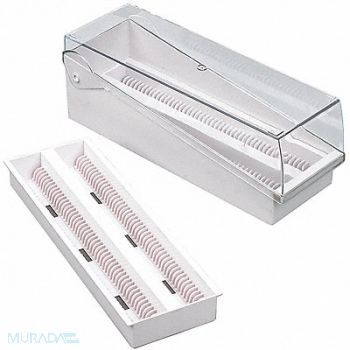 GLOBE SCIENTIFIC Microscope Slide Box Pink PK6, 55FH92