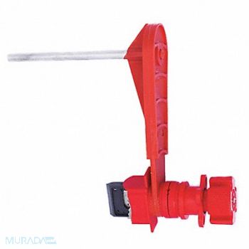 SKILCRAFT Universal Valve Lockout Red 10-1/2 L, 55HY46