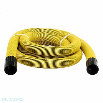 DUSTLESS TECHNOLOGIES Vacuum Hose Yellow 12 ft Plastic, 55JJ93