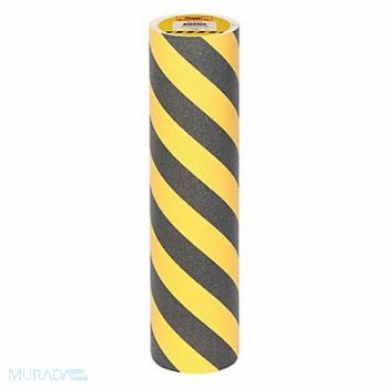 CONDOR AntiSlip Tape 60 ftLx24 W BLK/YLW 46Grit, 55JK24