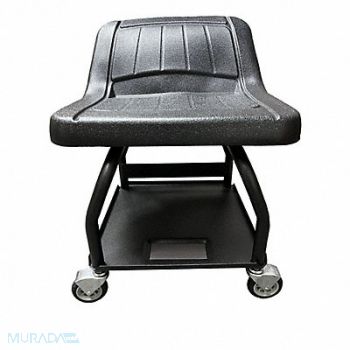 WHITESIDE Mechanic Seat 17 H Steel 440 lb 4 Wheels, 55JV51