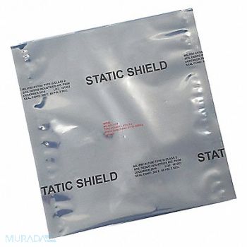 SCS Static Shielding Bag Silver 20 W PK100, 55JZ81