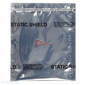 SCS Static Shielding Bag Silver 18 W PK100, 55JZ82