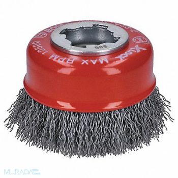 BOSCH Cup Brush Crimped Wire 3 Dia, 55KD69