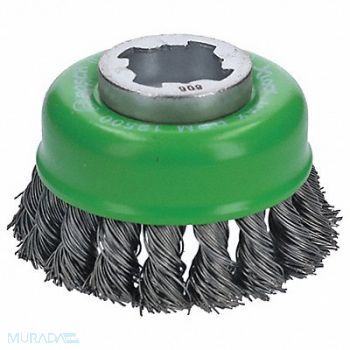 BOSCH Cup Brush Knotted Wire 3 Dia, 55KD72