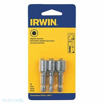IRWIN Nutsetter 1/4 5/16 3/8 Stl, 55KG63