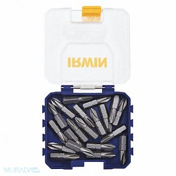 IRWIN Insert Bit Stl SAE Metric #2 1/4 PK20, 55KH97