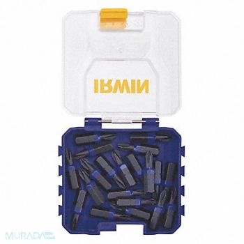 IRWIN Insert Bit Steel Metric #1 1/4 Hex PK20, 55KH98
