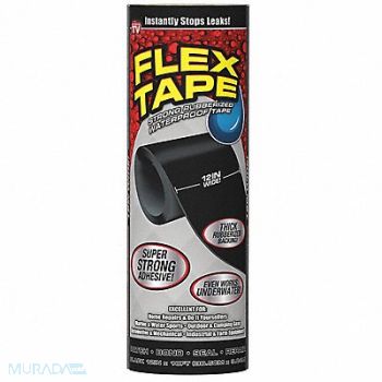 FLEX SEAL Flex Tape 10 cu ft Rubber Base Black, 55KJ96