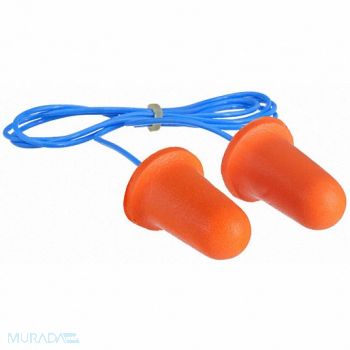 CONDOR Ear Plugs Disposable Orange PK100, 55KN51
