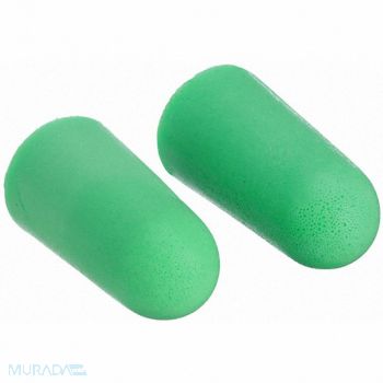 CONDOR Ear Plugs Disposable Green PK200, 55KN52
