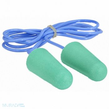 CONDOR Ear Plugs Disposable Green PK100, 55KN53