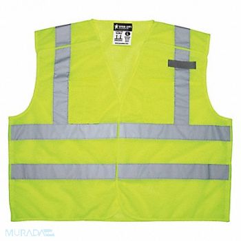 MCR SAFETY K2270 High Visibility Vest XL Size Unisex, 55KX06