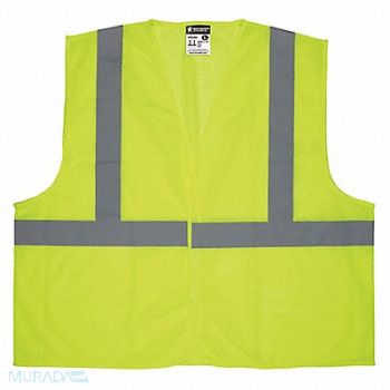 MCR SAFETY K2279 High Visibility Vest XL Size Unisex, 55KX77