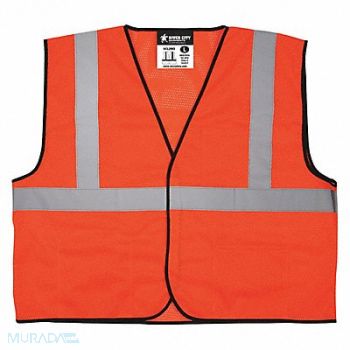 MCR SAFETY K2282 High Visibility Vest XL Size Unisex, 55KY03