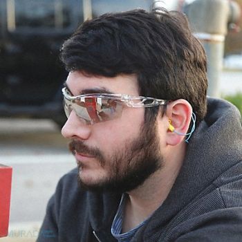 MCR SAFETY Safety Glass Clear Lens Half-Frame, 55KY29