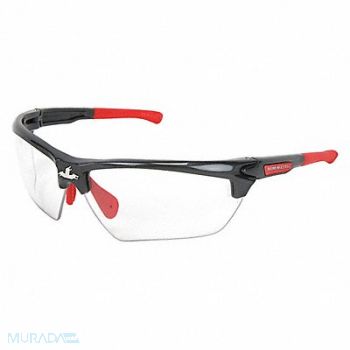 MCR SAFETY Safety Glass Clear Lens Half-Frame, 55KY30