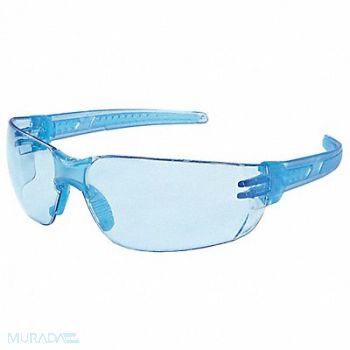 MCR SAFETY Safety Glass Light Blue Lens Frameless, 55KY42