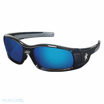 MCR SAFETY Safety Glass Blue Mirror Lens Full-Frame, 55KY64