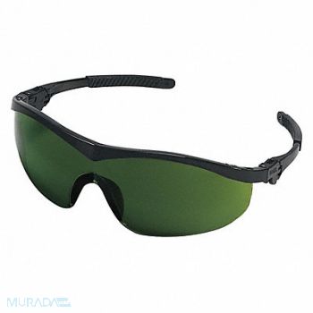 MCR SAFETY Safety Glass Green Lens Half-Frame, 55KY65