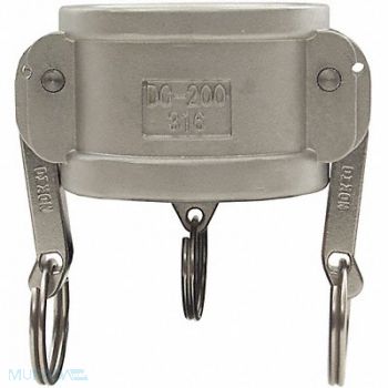 DIXON VALVE COUPLING Dust Cap Type DC 316 SS 1/2, 55MH46
