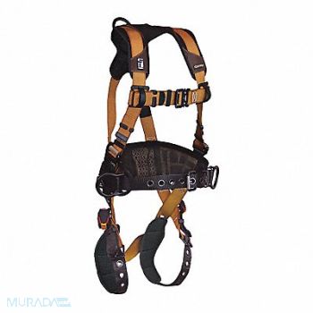 FALLTECH Full Body Harness Vest Style With Belt, 55MK88