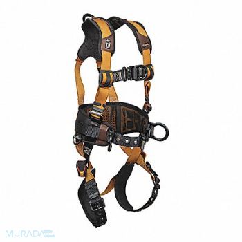 FALLTECH Full Body Harness Vest Style With Belt, 55MK93