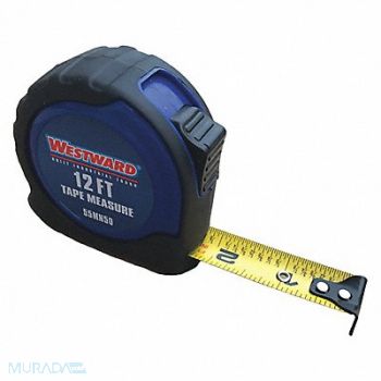 WESTWARD Tape Measure 12 ft L Blade Steel, 55MN50