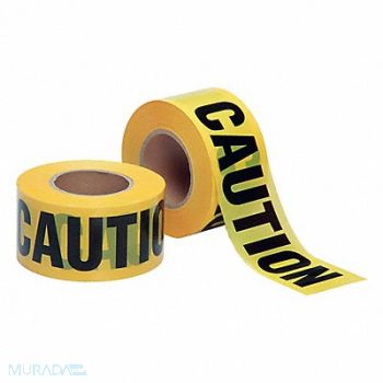 SKILCRAFT Barricade Tape Caution Legend 1000 ft L, 55MP90