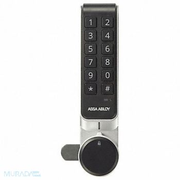 HES Electronic Keyless Lock Al and Zinc Cast, 55MY94