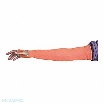 SUPERIOR GLOVE Cut-Resistant Sleeve XL Hi-Vis Orange PR, 55NE50