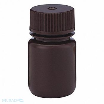 GLOBE SCIENTIFIC Bottle 1 oz Labware Nominal Cap. PK12, 55NG49