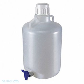 GLOBE SCIENTIFIC Carboy 5.28 gal Labware Cap. English, 55NH15