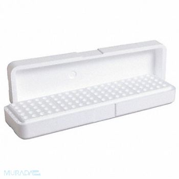 ARGOS TECHNOLOGIES EPS Microtube Rack White PK100, 55NV79
