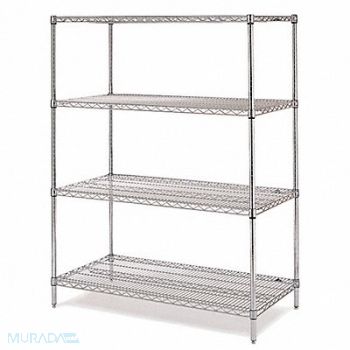 INSTOCK Metal Shelving Cap 500 lb 18inx74inx72in, 55NY12