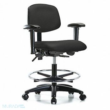 INSTOCK Cleanroom Task Chair 300 lb Cap. Vinyl, 55PA44