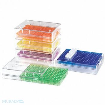 HEATHROW SCIENTIFIC Test Tube Rack 96 Compartments PK5, 55PR92