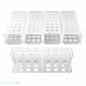 HEATHROW SCIENTIFIC Test Tube Rack 18 Compartments PK5, 55PT09