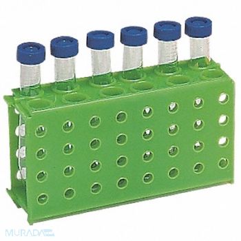 HEATHROW SCIENTIFIC Test Tube Rack 8 Compartments PK5, 55PT37