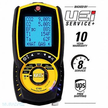 UEI TEST INSTRUMENTS Combustion Analyzer Digital Electronic, 55UX42