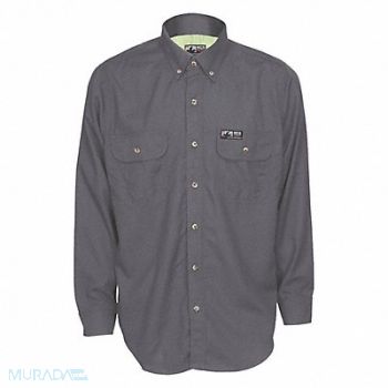 MCR SAFETY K2360 Flame-Resistant Collared Shirt XL Size, 55VA95