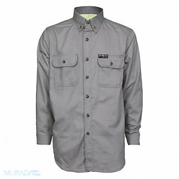 MCR SAFETY K2361 Flame-Resistant Collared Shirt XL Size, 55VC34