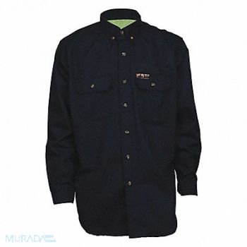 MCR SAFETY K2361 Flame-Resistant Collared Shirt S Size, 55VC39