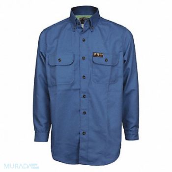 MCR SAFETY K2361 Flame-Resistant Collared Shirt 2XL Size, 55VC54