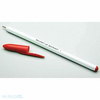 ABILITY ONE Ballpoint Pen 0.7mm Point Red Ink PK12, 55VD64