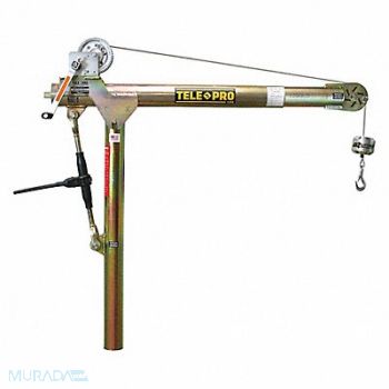 TELE-PRO Davit Crane 1200 lb 23in to 66in Reach, 55VE59