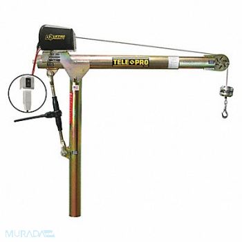 TELE-PRO Davit Crane 1200 lb 23in to 66in Reach, 55VE61