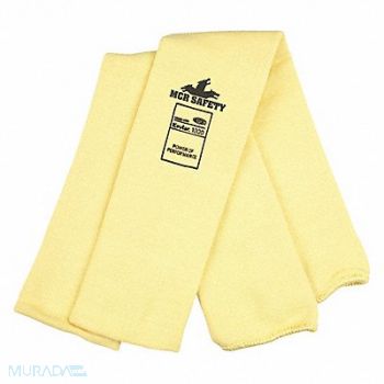 MCR SAFETY Cut-Resistant Sleeve Yellow L Size, 55VT65